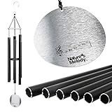 Nature’s Melody Aureole Tunes Wind Chimes – Outdoor Windchime with 6 Tubes Tuned to E Pentatonic...