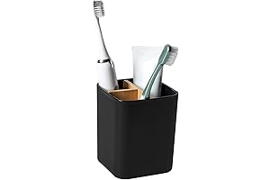 Stylish and Sustainable Bamboo Toothbrush Holder Enhances Bathroom Organization