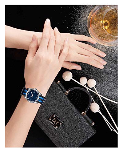 Image of BINLUN Premium Ballistic Nylon Watch Strap, Heavy Duty 5-Ring Replacement Watch Band with Stainless Steel Buckle, Durable & Comfortable Sport Band for Men Women, Fits 18-24mm