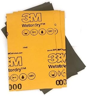 Rpi shop - 3M Sandpaper for Wood Furniture Finishing, Metal Sanding, and Automotive car/bike Polishing, Dry or Wet Sanding 2000 Grit Pack of 2 Pcs