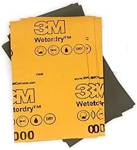 Rpi shop - 3M Sandpaper for Wood Furniture Finishing, Metal Sanding, and Automotive car/bike Polishing, Dry or Wet Sanding 2000 Grit Pack of 2 Pcs