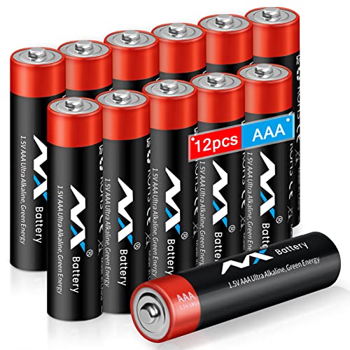 Image of Tsrwuily AAA LR03 Batteries,Ultra Long Lasting Alkaline Battery,with Long Lasting Power, 10-Year Shelf Life MSDS and CE RoHS Tested AAA Battery (12 Count)