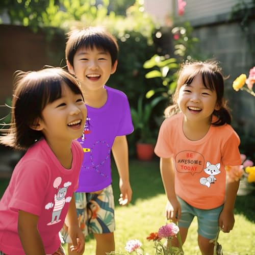 Image of Toddylon Kids T-Shirt Combo Half Sleeve Tshirt Summer Tops Tshirts Boys & Girls Regular Fit T-Shirts Boys Half Sleeves Cotton T-Shirt Summer T Shirt for Boys & Girls Pack