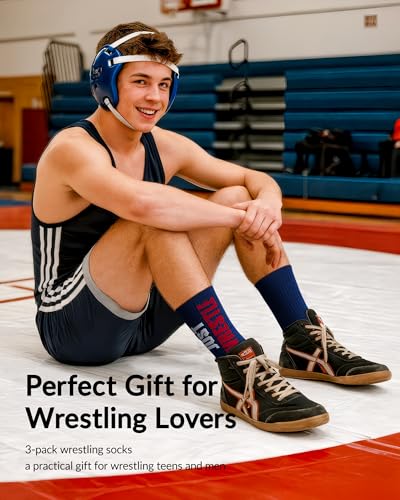 Moyel 3 Pair Baseball Wrestling Gifts for Men Funny Wrestling Baseball Socks for Men2