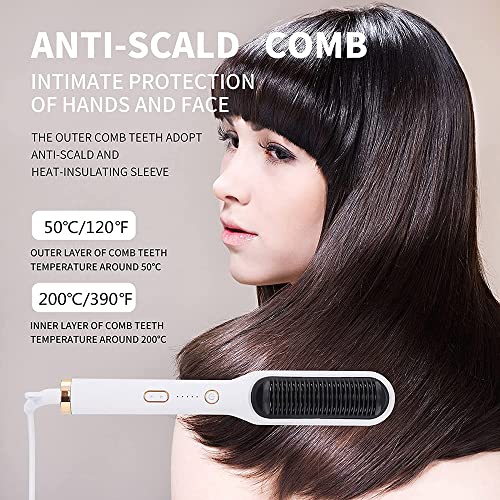 Cepillo alisador de cabello con 4 niveles de calor miniatura 4