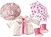 Götz 3402190 Completo Rainy Day - Tempo variabile - Abbigliamento per Bambola - Misura XL - Set 5 Pezzi di Vestiti e Accessori per Bambole in Piedi Alte 45-50 cm