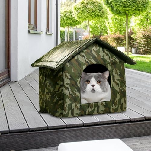 Image of Petslover Outdoor Dog beds Water Resistant Foldable Pet Cave Tent for Cats & Small Dogs Puppies Perfect for Indoors Outdoors