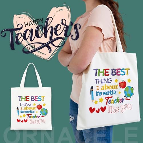 Set de 4 bolsas tipo tote para regalo a profesores miniatura 2
