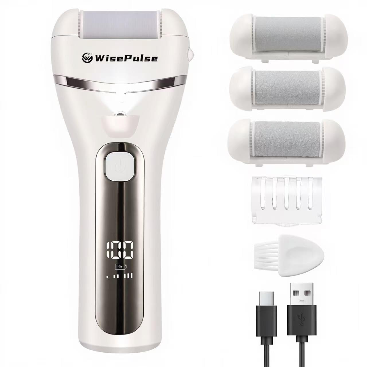 Wisepulse 3-Speed Electric Foot Callus Remover