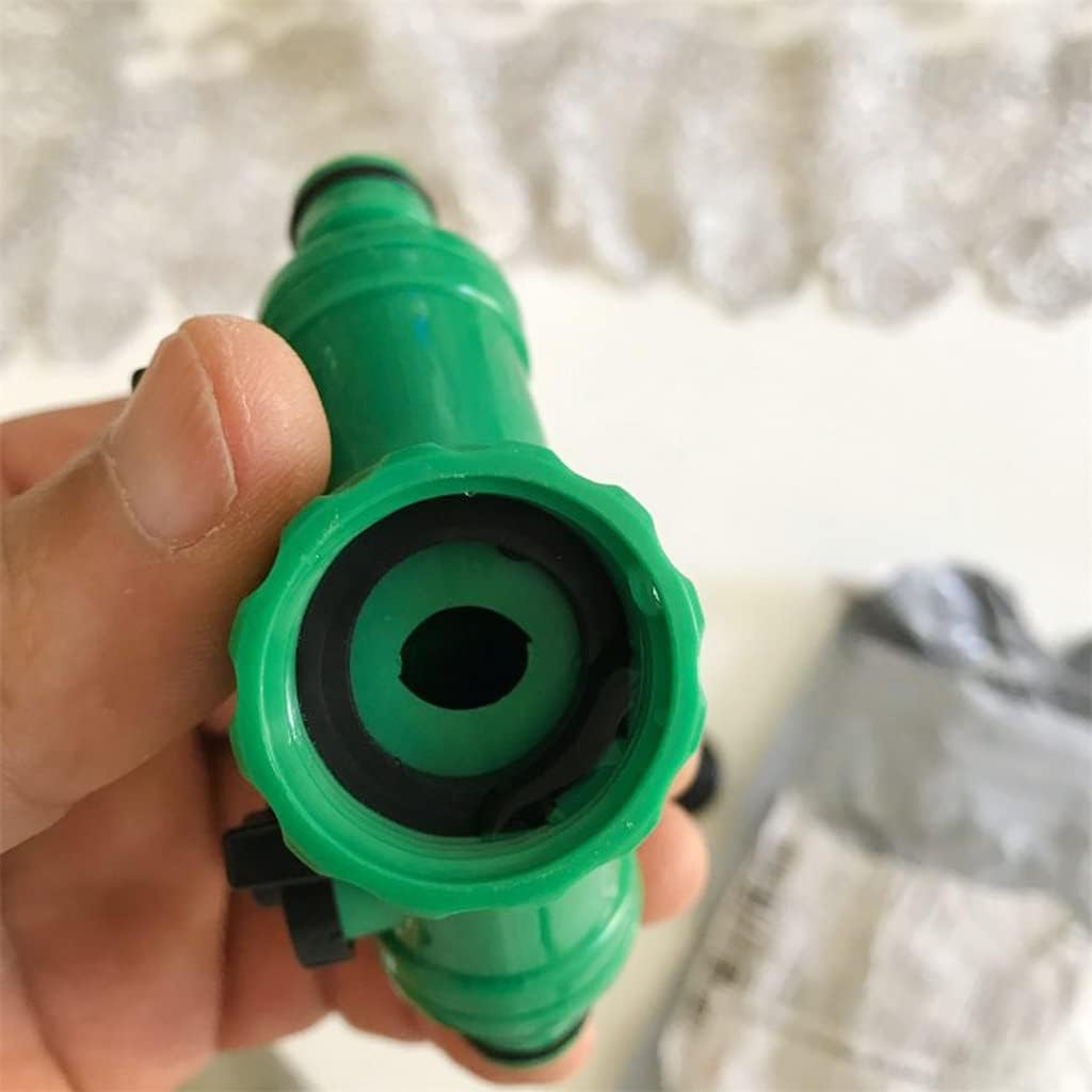 2 Way Garden Water Pipe Connectors Hose Splitter Y Shape Diverter Adapter Switch Valve