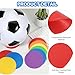 PATIKIL Spot Markers 4 Inch, 12 Pcs Non-Slip Floor Dots Agility Markers Flat Field Cones Poly Dots for Gym PE Speed Training Dance Soccer Basketball Sports, Red/Blue/Purple