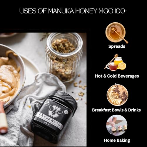 Image of Zealandia Silver Label Manuka Honey, Certified MGO 250+, Premium New Zealand Monofloral Manuka Honey - Pure & Rich, 250g NET (Pack of 1)