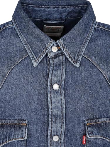 Image of Levi's Men's Solid Slim Fit Denim Shirt