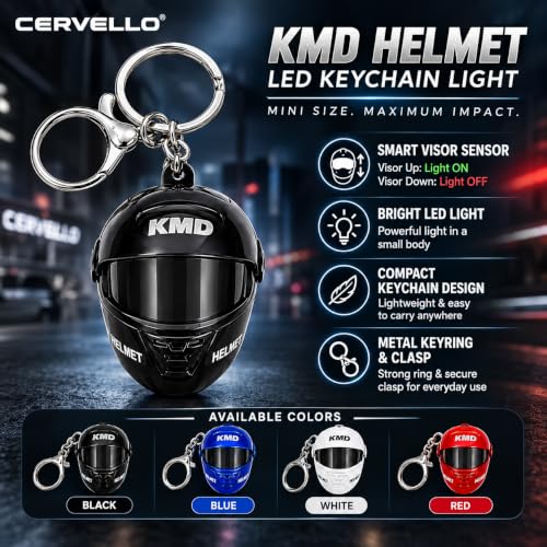 Image of CERVELLO Motorcycle Helmet LED Keychain with Light