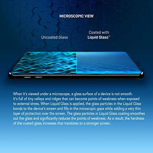 Image of LIQUID GLASS Screen Protector With $500 Coverage | Wipe On Scratch and Shatter Resistant Nano Protection for All Phones Tablets and Smart Watches - Universal Fit (New and Advanced)