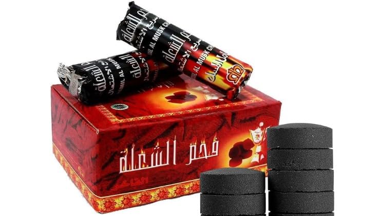 Charcoal Tablets for Burning Dhoop/Frankincense Pack of 6 Roll (60 DISC)-image-13
