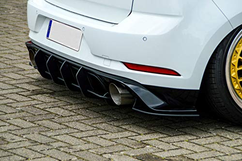 Diffuseur de pare-chocs arrière avec splitters pour look TCR Golf 7