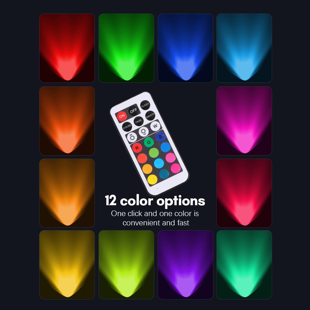 Andoer Luce video a LED RGB, 10 W Luce fotografica 3200 K-5600 K Dimmerabile 5 Effetti di Scena con Porte in Metallo Montaggio a Scarpa Fredda Telecomando, Compatibile con Serie DC/NP