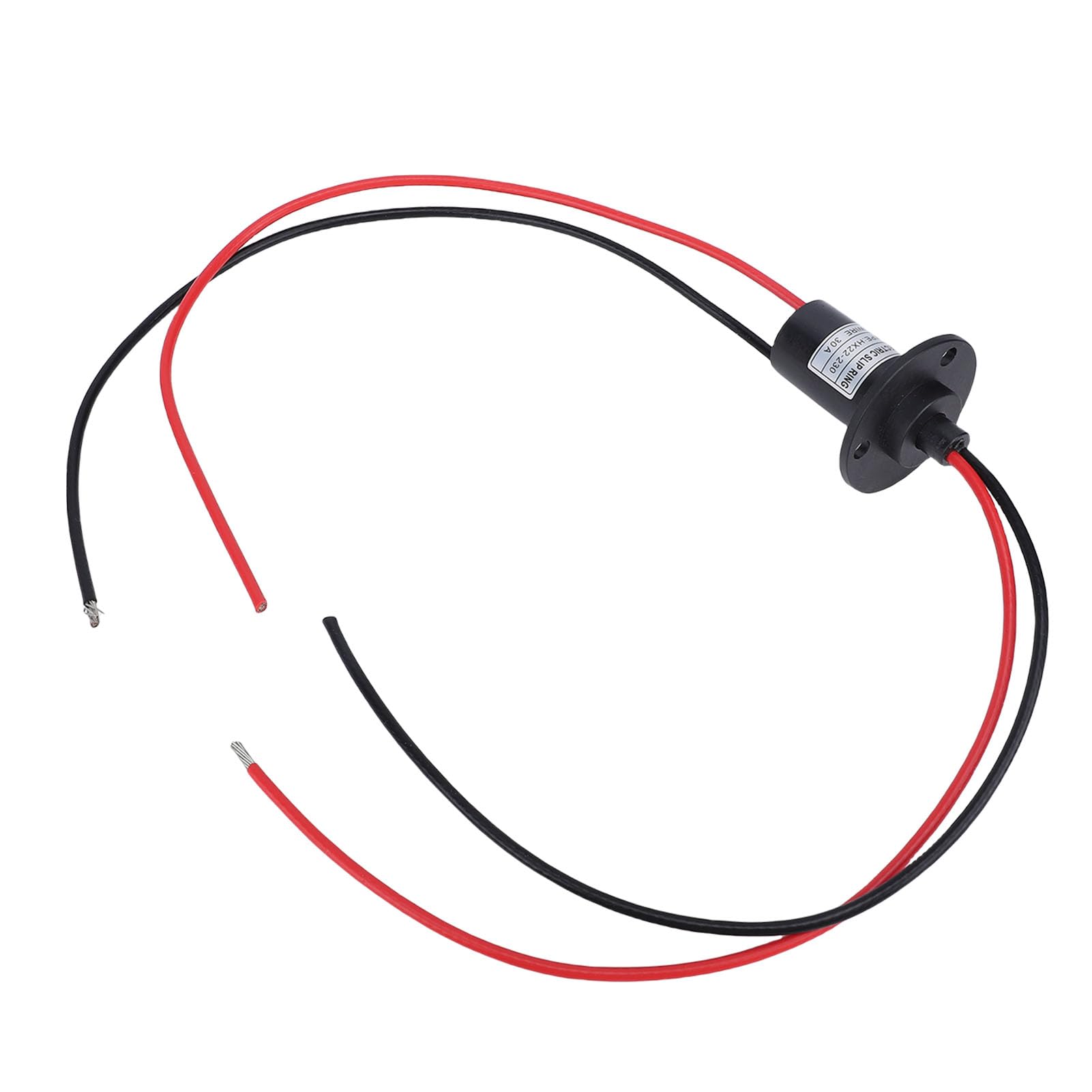 Tissting Collecteur Tournant Electrique 2 Fils 30A 250RPM Diametre 22mm/0.87in Rotation 360 Degres, Pour Equipements De Test Camera PTZ Et Plateformes Tournantes