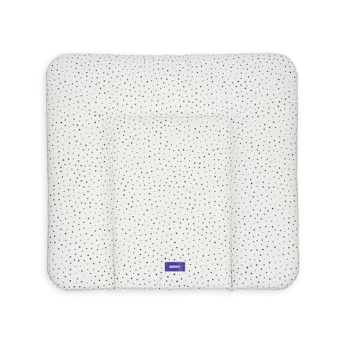 Bonky® Matelas à Langer Bebe souple 72x75 cm - Matelas à langer epais lavable - pour garçons et filles - Certifié Öko-Tex - Imperméable - points - 75x72...