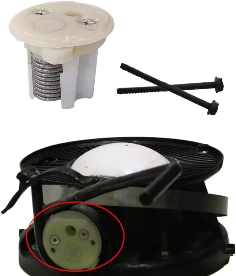 Vacuflush RV Toilet Spring Cartridge With White End Cap And Bolt 385236096 Compatible With Traveler RV Toilet
