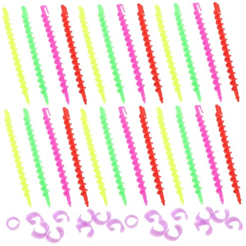 FRCOLOR 26 piezas Varillas Rizadoras Espirales para Permanente Flexibles y Resistentes para Cabello Corto y Diseño Ligero y Duradero para Salón y Uso Doméstico