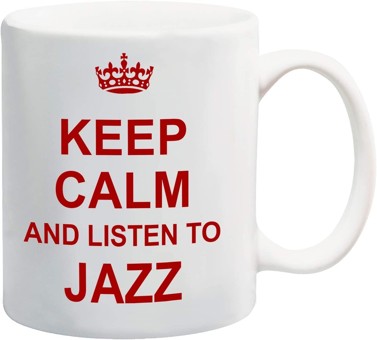 Top Banana Gifts Keep Calm, and Listen to Jazz - Glossy Ceramic Photo Mug
