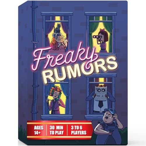 Freaky Rumors® Against Reality — Hilarious Party Card Game for Social Gatherings (3-6 Players) | Fun Ice Breaker for Adults & Family Game Night | Entertaining Board Game for Teens, Adults & Families