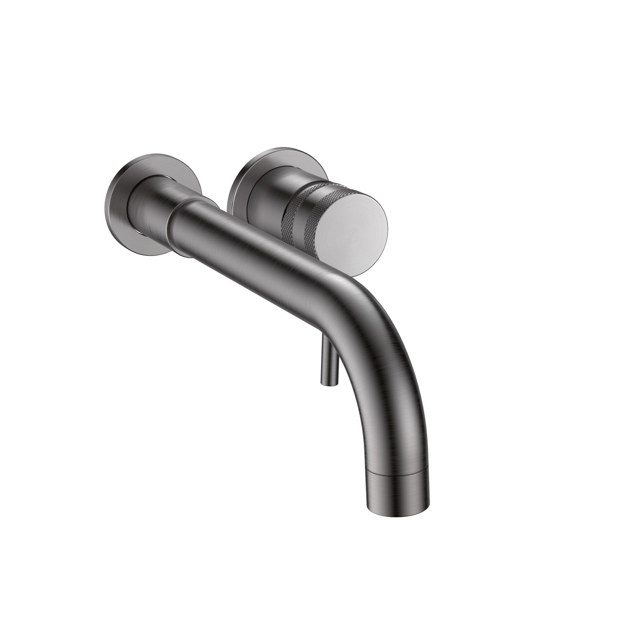 Corso Bathrooms Gunmetal Apres Wall Mounted Basin Mixer Or Bath Filler Brushed Brass | Bathroom Sink Tap | Wall Mounted Bath Filler Tap | Finish