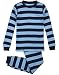 Petit Lem Big Boys' Ocean Stripe 2 Piece Pajama Set