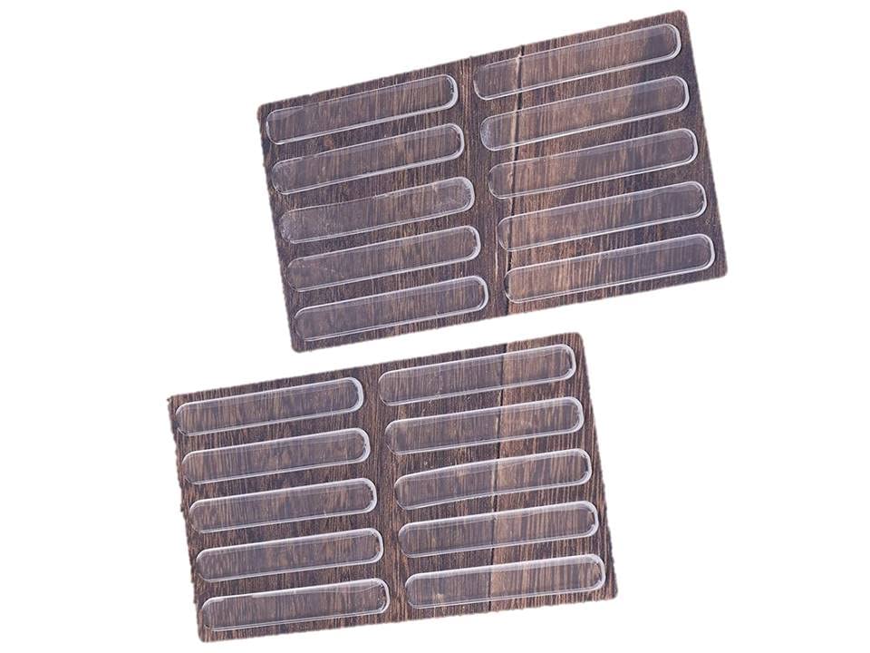 NAIDEV Silicon Bumper Clear Strip for Door, Cabinet, Chair,Glass Top Anti Slip Pads,Self Adhesive Backing Bumpers (20)