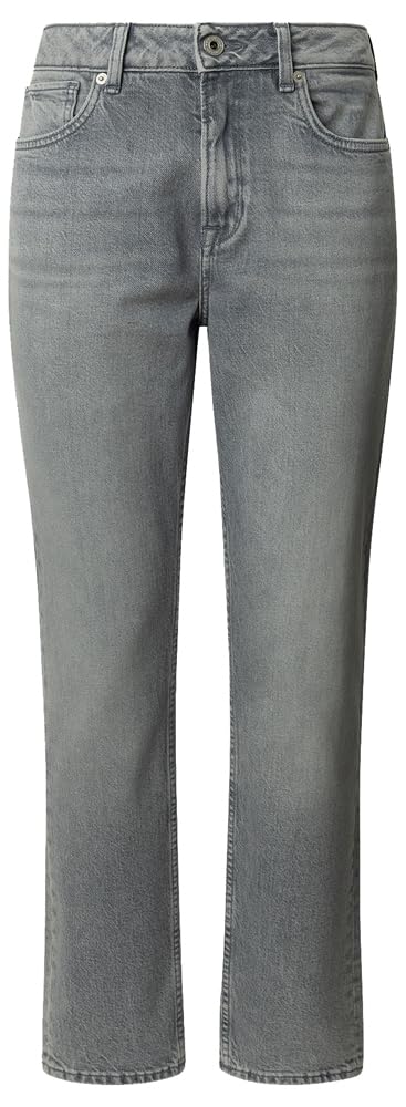 Pepe Jeans Women's Tapered Jeans HW Violet Jeans, Grey(Denim-8SA), 30W/28L