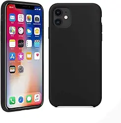 Capinha PRETA Compatível Com IPhone De TODAS AS LINHAS Escolha Seu modelo, Flexivel, Tecnologia anti impacto, Encaixe Preciso, Lavável, Aveludada com design PREMIUM (11)