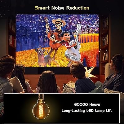 4K ProjectorFaltopu Native 1080P Projector, 500ANSI Projector with 5G WiFi and Bluetooth, Full HD Outdoor Projector, 300'' Mini Portable Movie Projector Compatible with with Android/iOS/Windows