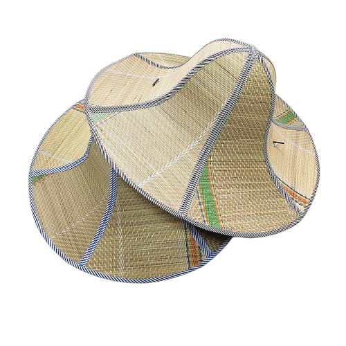 YYJINGYOU-Straw-hat-Sun-Hats-for-Men-Beach-hat-Straw-Life-Jacket-Sunhat-Foldable-and-Rolled-up-Yellow-5-18-5-38