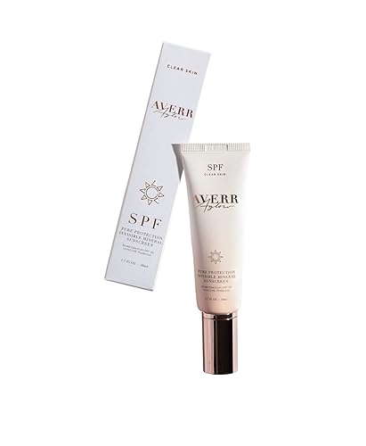 Averr Aglow Protección pura invisible protector solar facial SPF 30 hidratante - amplio espectro UVAUVB y protección de rayos de luz azul producto