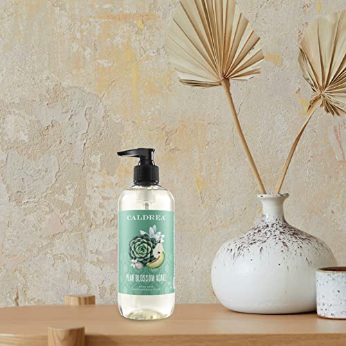 Image of Caldrea Hand Wash Soap, Aloe Vera Gel, Olive Oil and Essential Oils to Cleanse and Condition, Pear Blossom Agave, 10.8 oz, 2 Pack
