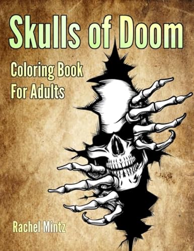 Creepy Skulls Adult Coloring Book