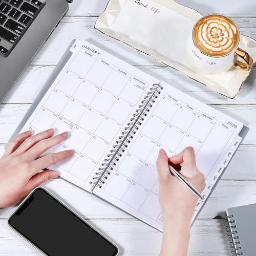 2025 Planner - Jan 2025 - Dec 2025, Planner 2025, 2025 Planner Weekly and Monthly, 6.25" × 8.3", Tabs, Inner Pocket, Strong Twin-Wire Binding, Improving Your Time Management Skill - Thumbnail 7