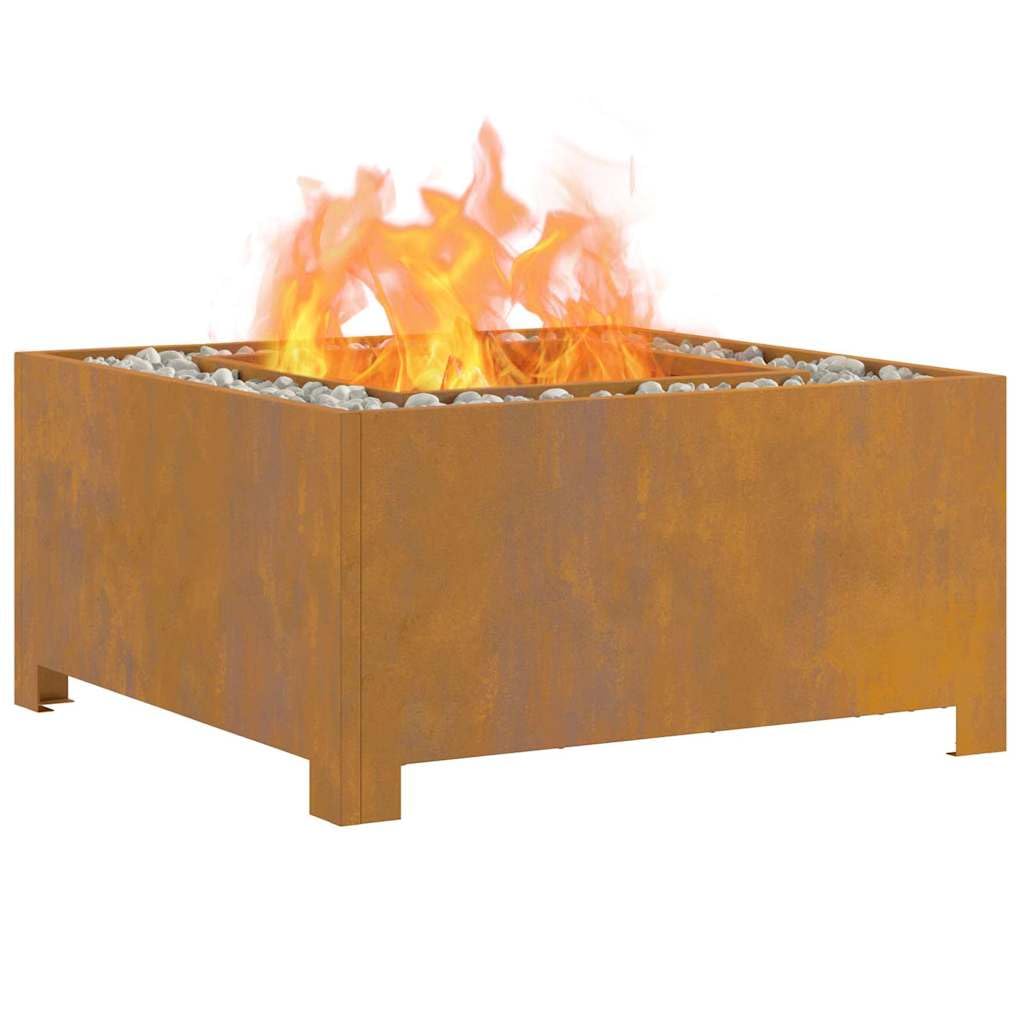 Focolare Marrone 60 x 60 x 30 cm Acciaio Caminetti