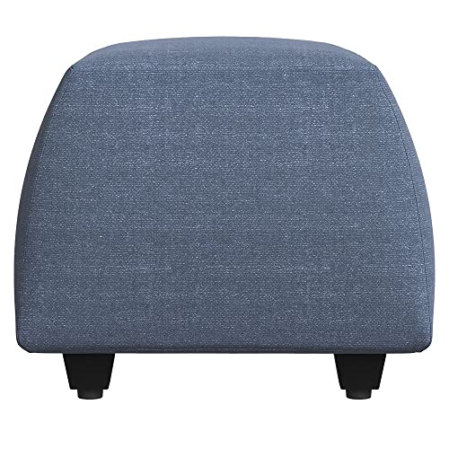 Image of Wakefit 3 Seater Sofa Set, Omega Blue, Modern Style, Polyester Upholstery, 3 Year, L-Shape, 186W x 92.5D x 94H cm
