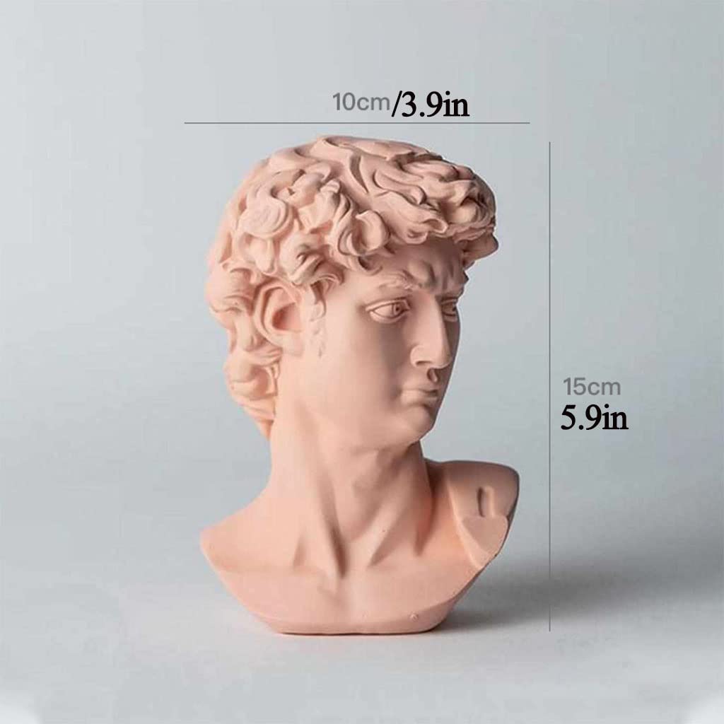 estatuilla, Decoración de mitología griega resina, estante Apollo(Pink)
