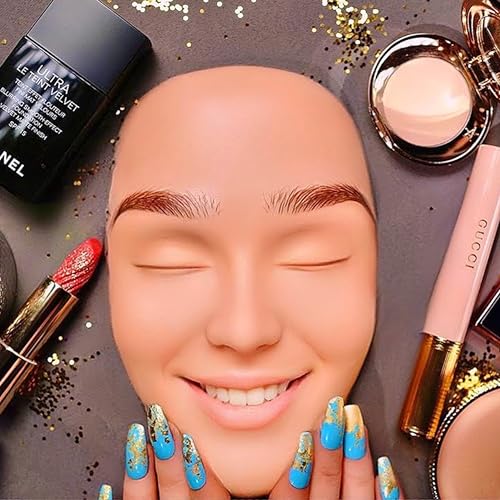 ASMR Golden Glam Makeup on Mannequin (Whispered)