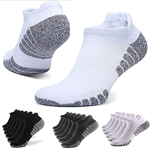WoKuAng Heren Atletische Sok 6 Paar Running Sokken Trainer Sokken Voor Mannen Vrouwen Katoen Enkelsokken Laag Cut Ademend Sport Sokken - Afbeelding 8