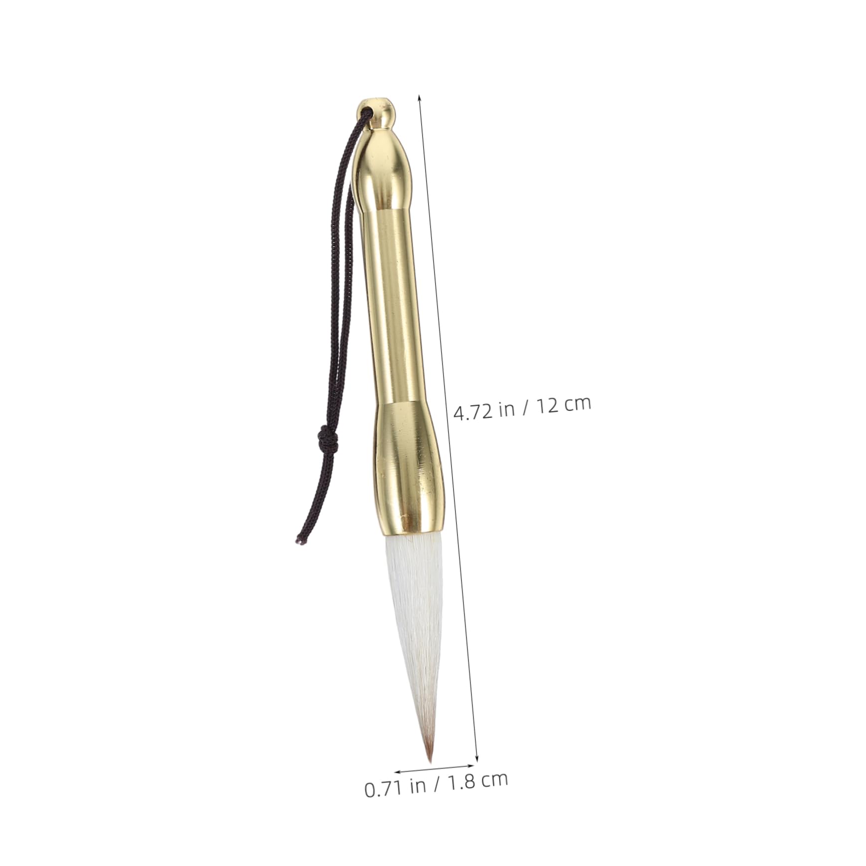 NUOBESTY Mini Pocket Copper Rod Calligraphy Brush Soft Tip Ink Brush for Smooth Writing Calligraphy Watercolor Painting and Art Practice for Beginners and Professionals