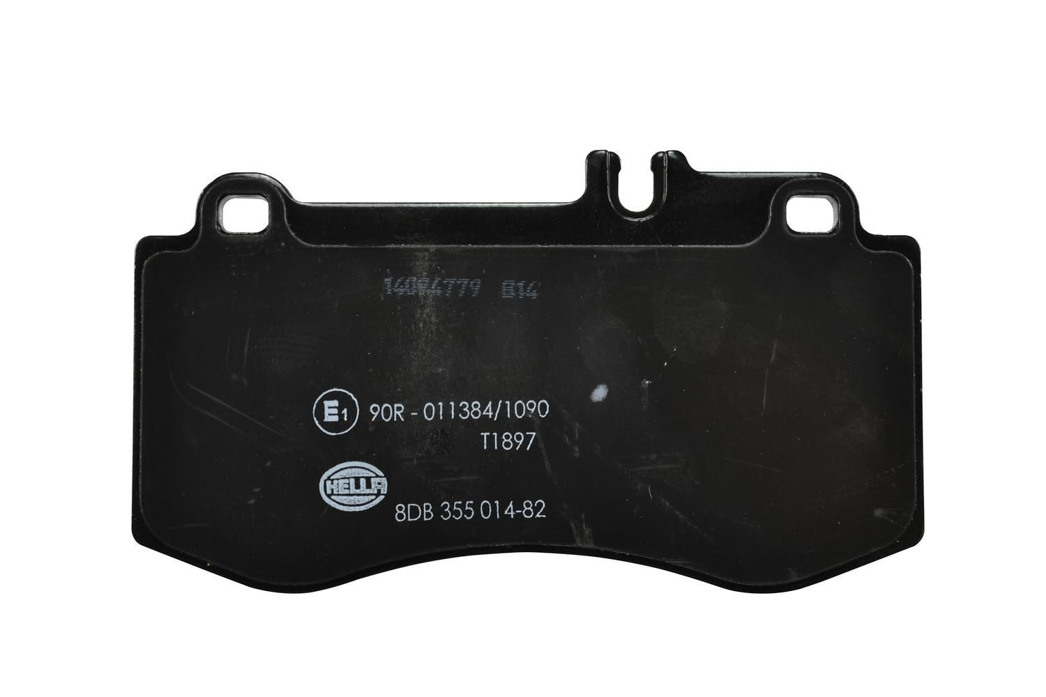 HELLA PAGID 8DB 355 014-821 Zestaw klocków hamulcowych - T1897 - Grubość: 17.5[mm] - System hamulcowy: Brembo - przygotowany dla wskaźnika zużycia - dla m. in. MERCEDES-BENZ