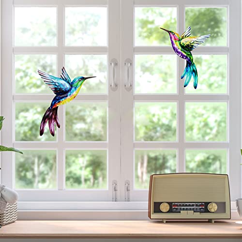 Fgyzyp 211207DJ01-2-9234-1731336522 Metal Hummingbird Wall Art Decor, Hanging Metal Birds Outdoor Decoration, Indoor Iron Sculpture For Bedroom Living Room Garden Yard Patio Porch Gift Deck Fence Terraces thumb #3