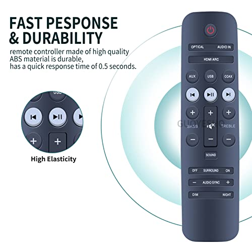 GOUYESHO 996580000772 Remote Control Suitable for Philips Soundbar Replacement Remote Control HTL2153B HTL2153S HTL2153S/93 HTL2153B/F7 HTL2163B HTL2163B/F7 - Image 4
