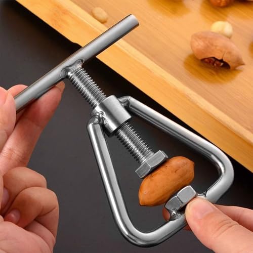 Metal Nut Cracker Tool Nutcracker Kitchen Tool Stainless Steel Pecan Cracker Nutcracker Tool for All Sorts of Nuts - Image 4