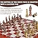 Vintage Figurine Metal Chess Set for Adults and Kids - 15'' Wooden Board with Metal Pieces - Travel Chess Set - Collectible Elegant Game - Family Vintage Board Game